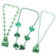 thumbnail image 3 of St Patrick's Day Accessories Green Plastic Necklaces for Decoration 3 Pieces, 3 of 3