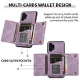 thumbnail image 6 of Allytech Galaxy A51 5G Case, Galaxy A51 5G Wallet Cover with Card Slots, Flip Folio Book Kickstand Cover for Business Women Men PU Leather Scratch Resistant Case for Samsung A51 5G, Purple, 6 of 6