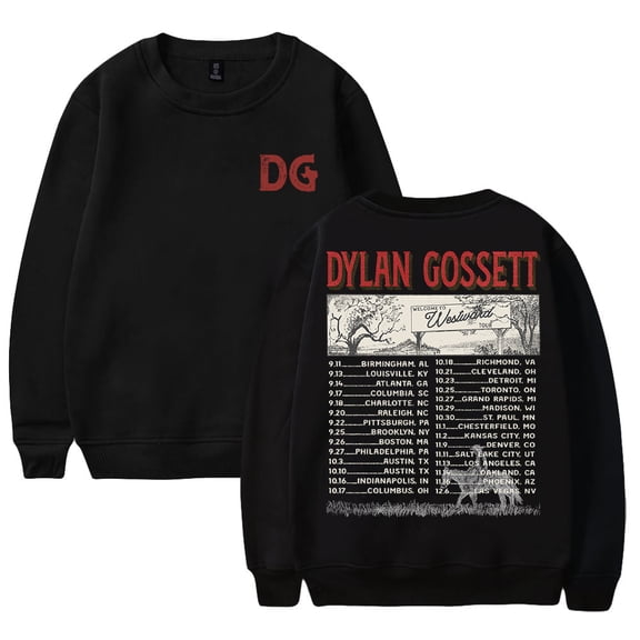Dylan Gossett The Westward Tour 2025 Crewneck Long Sleeve Streetwear Women Men Pullover Sweatshirt