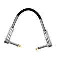 thumbnail image 2 of Milaget Guitar Patch Cable Electric Guitar Cable Length 15cm PVC Shell Connector Line black, 2 of 9