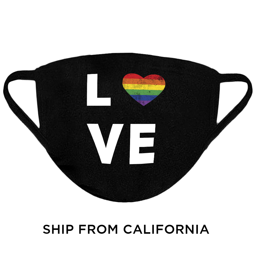 Gay Pride Mask LGBT Face Mask Reusable Face Mask Washable Cloth Face