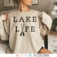 thumbnail image 2 of Lake Life Sweatshirt, Lake Vacation Shirt, Lake House, Family Lake Shirt, (White, 3XL), 2 of 10