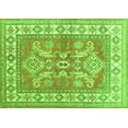 thumbnail image 1 of Ahgly Company Indoor Rectangle Geometric Green Traditional Area Rugs, 2' x 4', 1 of 1