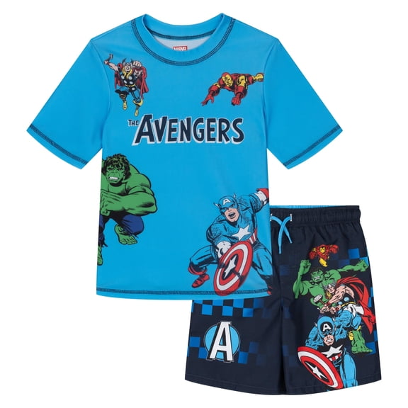 Conjunto de Natación para Niños Marvel Avengers con Protección Solar UPF 50+