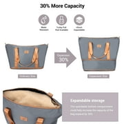 Hardside Luggage Sets 6 Piece, Hardshell Suitcase with TSA Lock Spinner Wheel and Travel Duffle Bag.Dark Gray