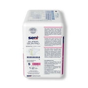 Seni Super Quatro Adult Incontinence Brief S Heavy Absorbency Breathable / Overnight, S-SM12-BQ1, Severe, 12 Ct
