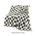 thumbnail image 3 of Checkered Flannel Blanket, Plaid Throw Blanket Soft Fleece Bedding for Couch, Bed, and Home Decor, Gifts for Valentine's Day, 3 of 9