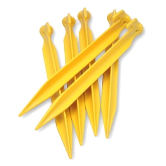 TOAKS Picchetti In Titanio A Forma Di V – 6 Pz Leggerissimi Per Campeggio E Trekking
