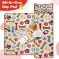 thumbnail image 4 of Paw Prints and Bones Toddler Nap Mats for Kids Preschool,Sleeping Mat Bag or Kids,Toddler Sleeping Bag,Toddler Nap Mat or Daycare, 4 of 6