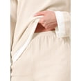 thumbnail image 5 of DARING DIVA Women's Soft Waffle Cotton Pajamas Long Sleeve with Pants Set L Apricot, 5 of 7