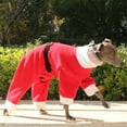 thumbnail image 5 of UOSIA Greyhound Coat Christmas Dog Onesie Clothes Winter Warm Fleece Turtleneck Whippet Jumpsuit, 5 of 6