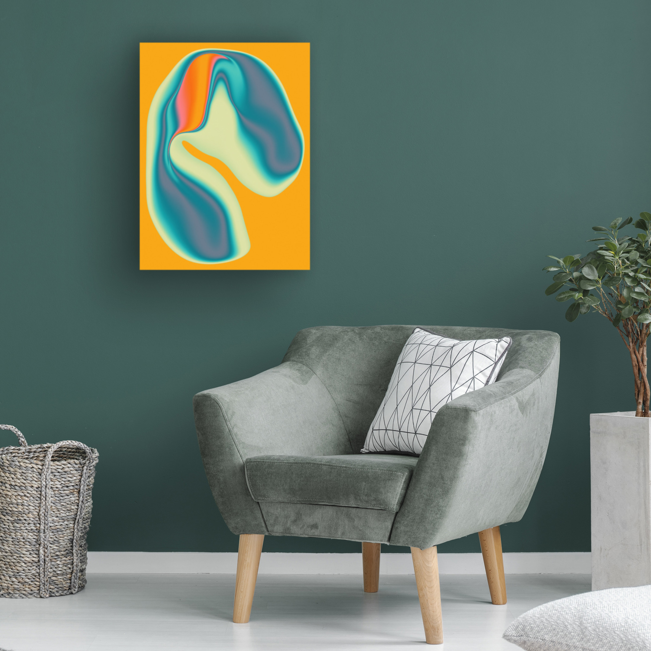 Trademark Fine Art Jazzberry Blue  Entropy 1 Canvas Wall Art