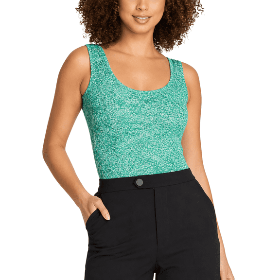 Mrs Momma Bear Scoop-Neck Tank Athleisure Green, Iconic Verde Mi Amor Bodysuit (Women's)