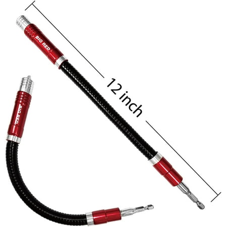 

Black Jack 12 Inch Flexible Drill Extension Shaft 1/4 Hex Shank Magnetic Quick Release Screwdriver Bit Holder RMFSSG