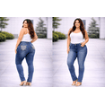 thumbnail image 6 of Jack David Women's Plus Size Stretch Premium Blue Denim Jeans Skinny Pants, 6 of 10