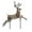 B, variant on FastXmas 1pc Christmas Lighted Deer Decoration, 11.8" Light up Christmas Decor Reindeer,Christmas Day Glowing Reindeer Ornaments for Indoor Outdoor Front Yard Porch with LED Lights, Ground Stake