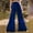 Blue Pants for Women, variant on jtjvou Womens Ruffle Velvet Wide Leg Pants Fashion Casual Elastic Waist Sweatpants Flare Leg Lounge Pants Black L