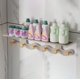 thumbnail image 5 of Wall Mounted Coat Hook Rack | Alloy & Wood Organizer | Five-Hook 14.17" or Six-Hook 16.53" | Gray | Multi-Purpose Clothes Hanger for Porch Bathroom Kitchen Bedroom | Space-Saving Storage Shelf, 5 of 6