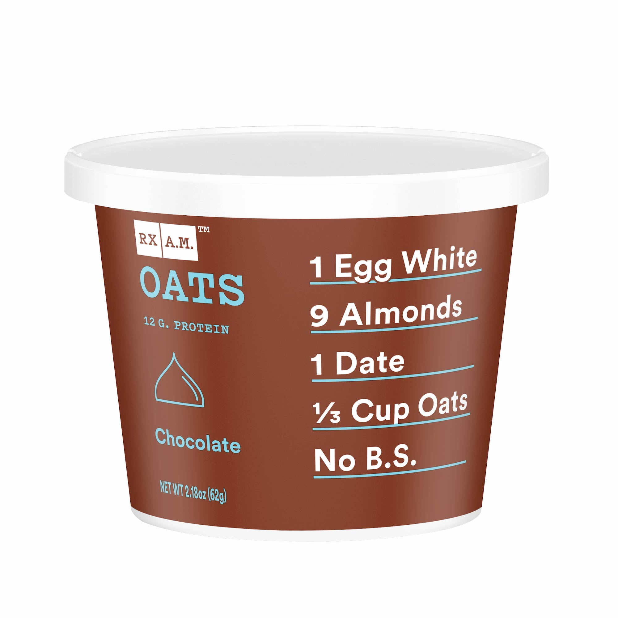 RX A.M. Chocolate Oats Instant Oatmeal Cups Gluten Free 12 Ct Walmart