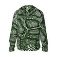 thumbnail image 3 of Fotbe Green Snakeskin Men's Women's UPF 50+ Sun Protection Jacket Hooded Cooling Shirt with Pockets Hiking Outdoor Performance-XX-Large, 3 of 9