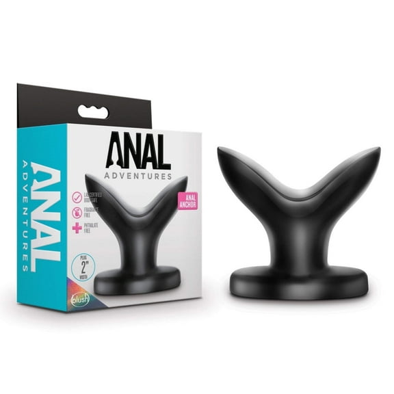 Anal Adventures By Blush® | Anchor Black 4-Inch Anal Plug