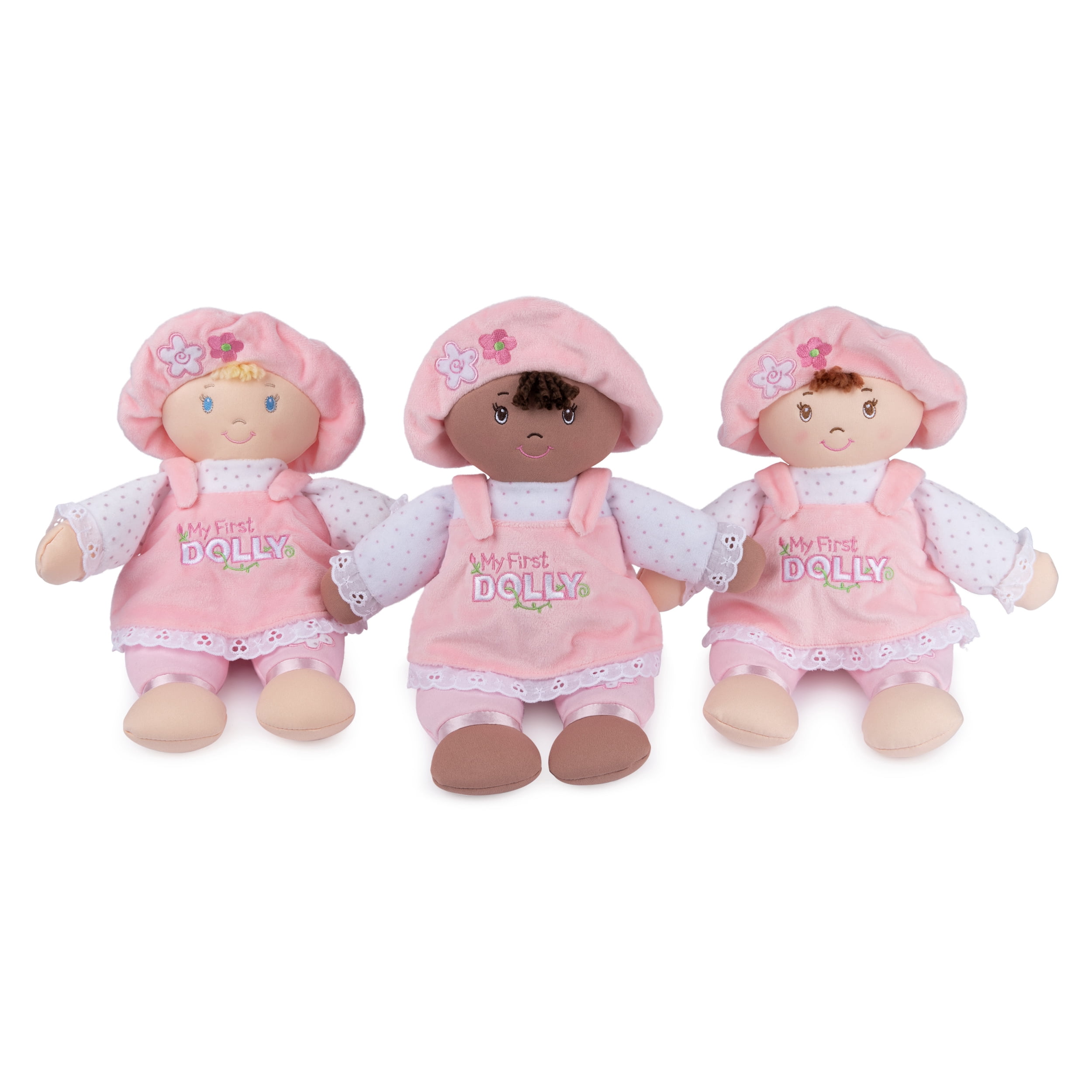 GUND Baby My First Dolly, Soft Plush Toy for Infants, Pink/White