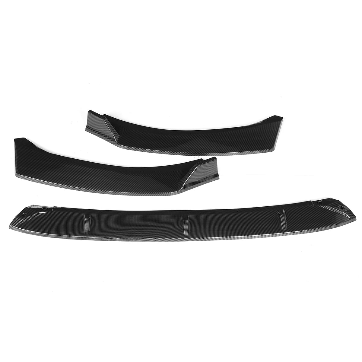 3PCS Set Front Bumper Lip For For KIA K5 GT, GT-Line, EX, LX All Models 2020-2024 Bumper Front Spoiler Air Dam Chin Front Splitter Lip Lower Protector Carbon Fiber Style
