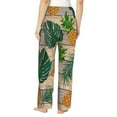 thumbnail image 3 of Fotbe Pineapples Palm Leaves Women's Pajama Pants,Sleepwear Pants,Pj Bottoms Drawstring And Pockets-Large, 3 of 9