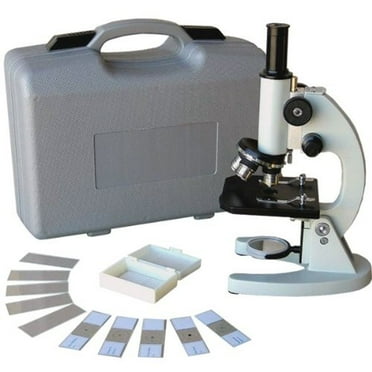 AmScope M60A-PS25 Monocular Student Compound Microscope 40X - 640X   25 Prepared Slides
