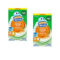 Scrubbing Bubbles Fresh Brush Toilet Cleaning System, Flushable Refill, 10 ct - 2 Pack
