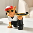 thumbnail image 4 of Figuritas de arte Bulldog para el hogar, escultura de almacenamiento para cafetería (B) Likrtyny Libre de BPA, 4 of 7