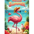 thumbnail image 4 of Tropical Flamingo Summer Beach Banner Ice Cream Floral Paradise for Party Decoration Kids Event Summer Gathering, 4 of 8
