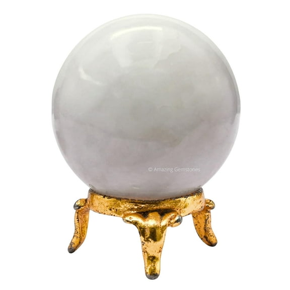 Snow Quartz Crystal Ball Sphere 2" Inches