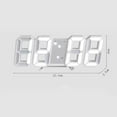 thumbnail image 2 of Smart 3d Digital Alarm Clock Wall Clocks Home Decor Digital Desk Clock With Temperature Date Time Nordic Large Table Clock, 2 of 4