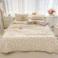 thumbnail image 4 of HongHeng Friendly Plain Printed Washed Cotton Summer Quilt Ventilation Quilt 150x200cm, 4 of 6