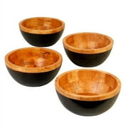 4pc Nairobi 7" Teak Wood Bowls