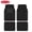 Black, variant on Rubbermaid Car Mats, Two-Tone Carpeted Floor Mats with Faux Leather and Built-In Heel Pad, Stylish Car Rug Floor Mats for Cars, Trucks and SUVs, Red