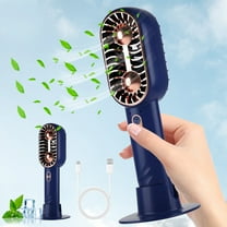 Needhep 2 In 1 Mini Hand Fan Portable Fan for Travel,High Speed Fan for Bedroom, 2024 New Room Cooling for Room Bedroom Home (Blue)