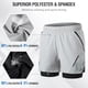 thumbnail image 2 of Pantalones cortos para correr 2 en 1 para hombres con bolsillos con cremallera Ejercicio de secado rápido, 2 of 7
