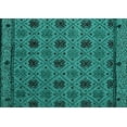 thumbnail image 1 of Ahgly Company Indoor Rectangle Abstract Turquoise Blue Modern Area Rugs, 2' x 3', 1 of 4