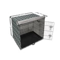 thumbnail image 6 of Moroccan Dog Crate Cover, Continuous Ikat Folklore Ornaments Vibrant Detail Print, Easy to Use Pet Kennel Cover Small Dogs Puppies Kittens, 7 Sizes, Dark Green Multicolor, by Ambesonne, 6 of 6