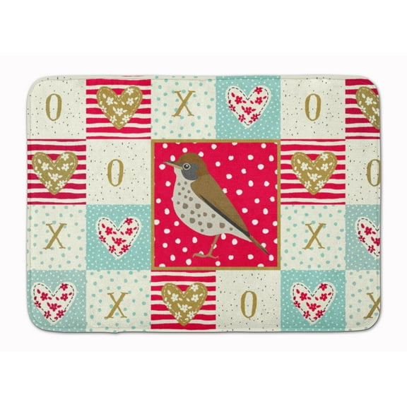 Thrush Love Machine Washable Memory Foam Mat Red