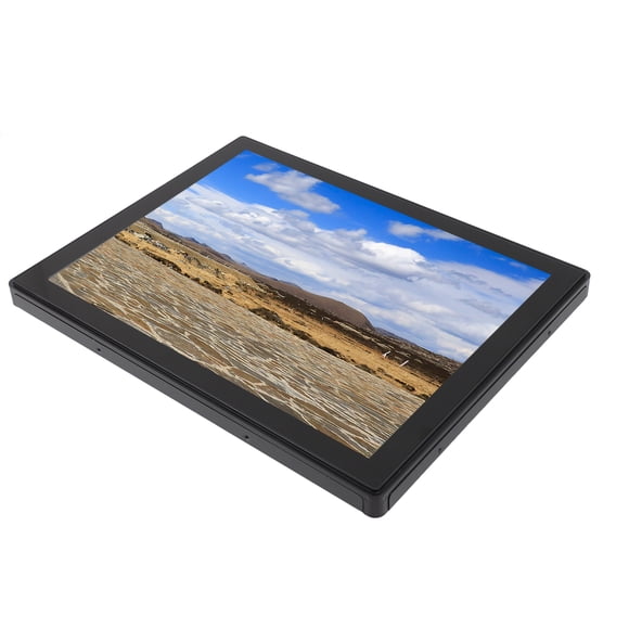 15 Inch Capacitive Touchscreen Monitor, 10 Point Multi Touch Screen IPS LCD Display 1024x768, IP65 Waterproof, HD Multimedia Interface Industrial Monitor Module Built in Speaker, VGA USB Port