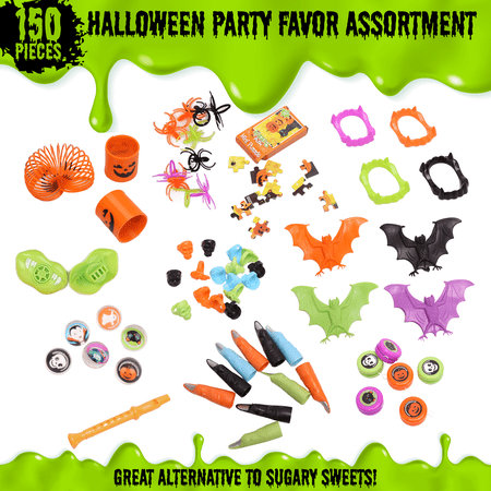Halloween Party Favor Assortment - 150-Piece Value Bundle | Child Halloween Toys