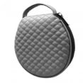 thumbnail image 3 of Estuche de portátil redondo Organizador Cuero 20 Capacidad obra exquisita aplicación Durable Accesorio , GRIS Gloria Organizador de casos, 3 of 8