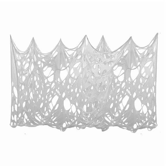 Halloween outdoor giant elastic gauze spider web 80"×160, Halloween celebration