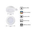 thumbnail image 3 of Good Bulb 5.5 Inch LED Flush Mount Downlight Dimmable Damp Rated White Ceiling Light 1-Pack, 3 of 5