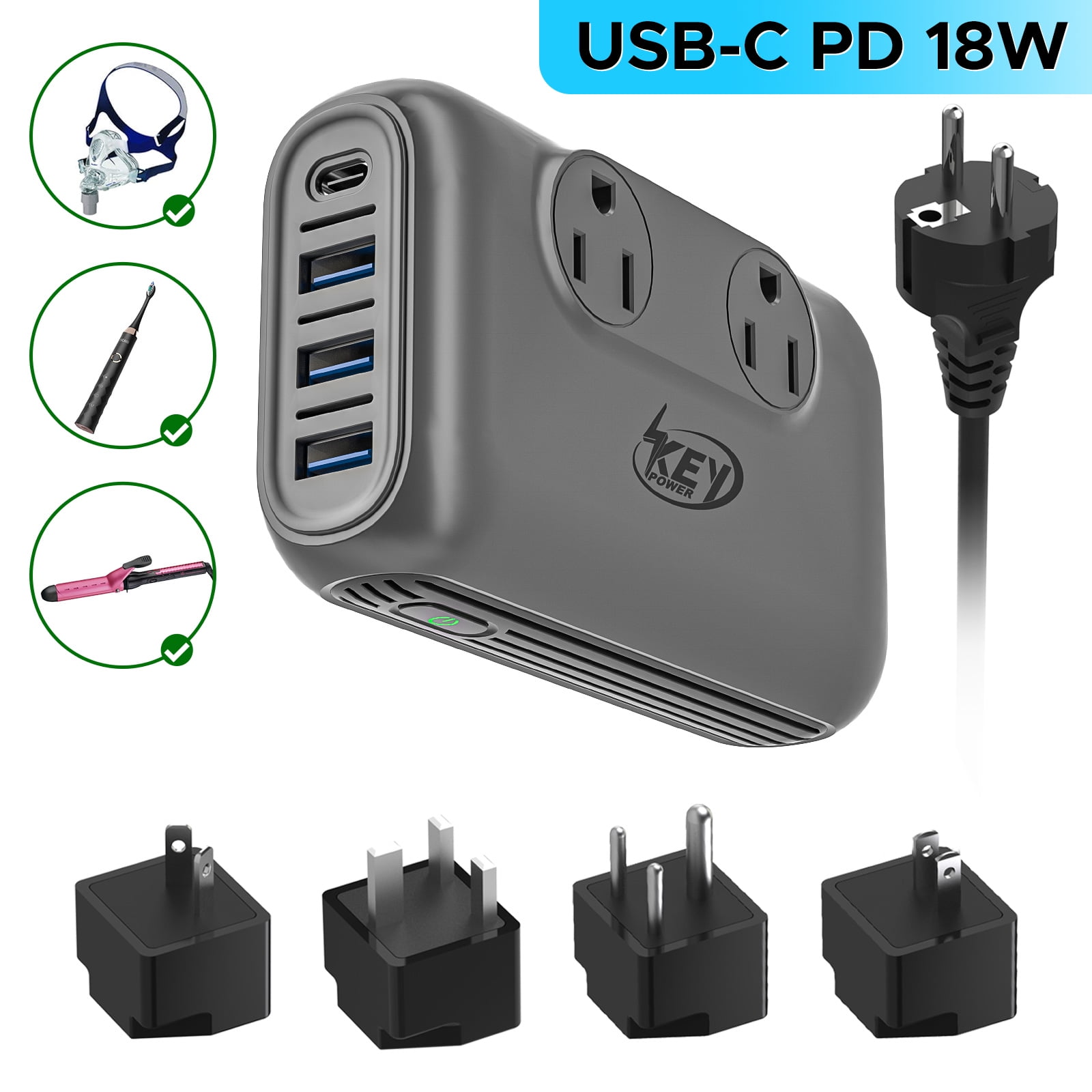 Home Audio Audio Grounding Box with US/UK/EU Power Plug Ground Wire