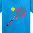 thumbnail image 4 of Inktastic Pink Tennis Racket and Ball Youth T-Shirt, 4 of 5
