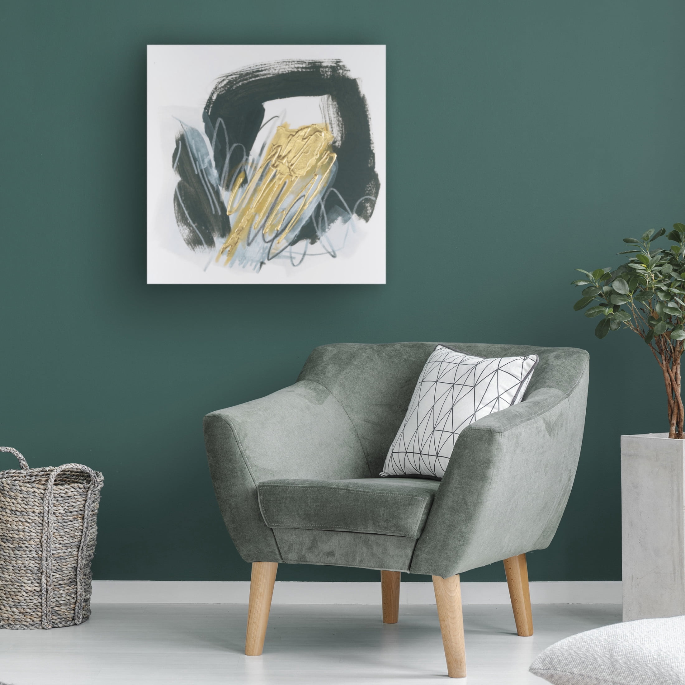 Canvas Wall Art - June Erica Vess 'Ocular Frequency IV' Wall Art for Living Room, Bedroom, or Office Décor by Trademark Fine Art - 24 x 24 Inches